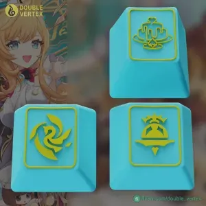 Genshin Impact Escoffier Keycaps – OEM Profile STL Files