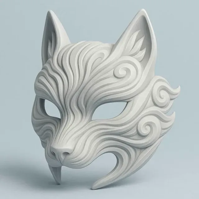 Meta Wind Kitsune Mask