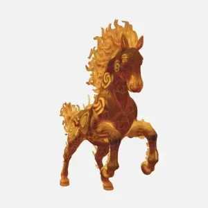 caballo de fuego del año nuevo chino