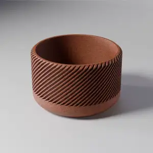 Modern Spiral Planter STL | Geometric Plant Pot | 3D Print F