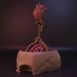 DECORATION "THE BRAIN KEEPS THE HEART GROUNDED"