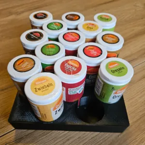 Gridfinity spices holder (4x5) for 15 spices like Ostmann