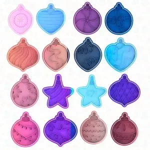 Christmas tree toys cookie cutter set of 16 -2