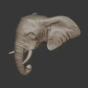 African Elephant Figurine – Cute Sitting Elephant | 3D Print