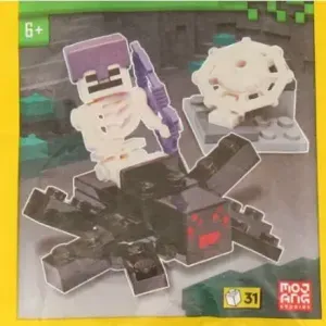 Spider Jockey paper bag minecraft Lego