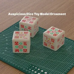 Auspicious Dice Toy Model Ornament