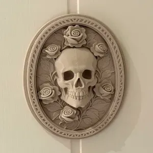 Rose Skull Wall Decor