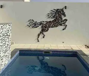 Geometric Horse wall art