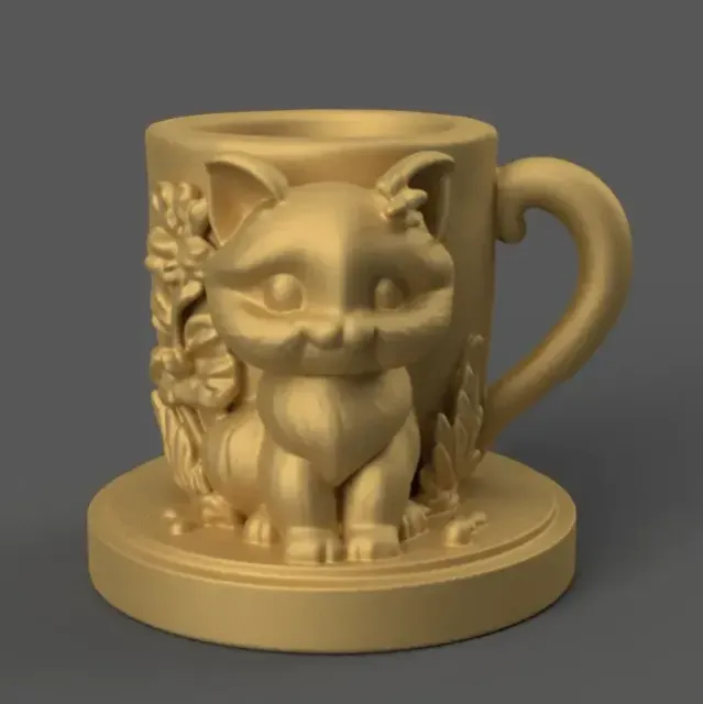 Adorable Cat planter, candy container, urn, candle holder 1 — Фото 2 из 5