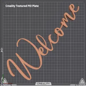Welcome Standing Shelf Sign