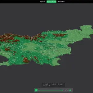 Regions of Slovenia. 3D Map puzzle (12-piece)