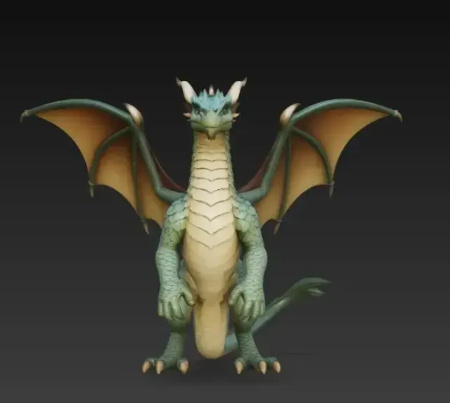 bipedal winged dragon — Фото 4 из 6