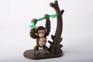 Monkey Swing Flexi Toy - Articulated Jungle Figurine