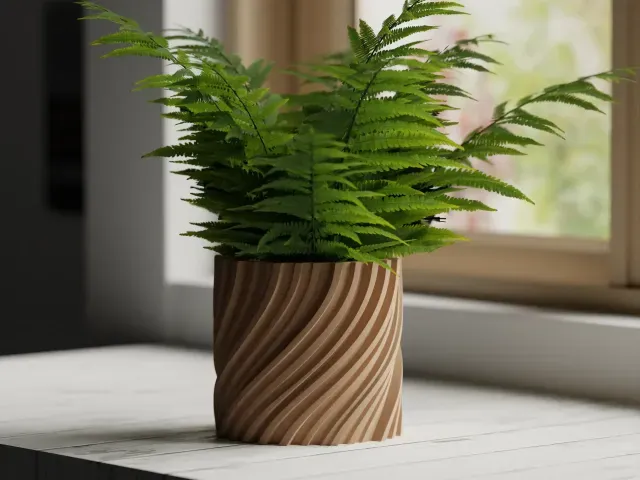 Plant Pot Planter Wavy 2 Twisted — Фото 2 из 5