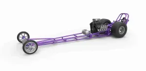 Diecast Front engine dragster with V8 Scale 1:25