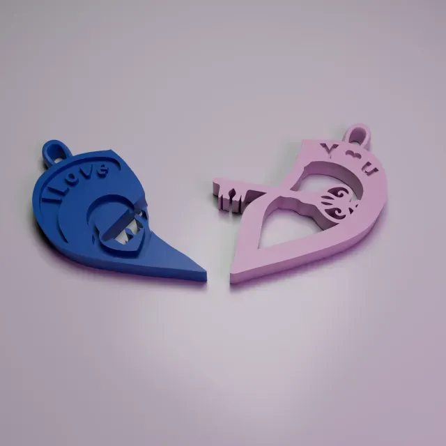 HEART LOCK AND KEY CHAIN — Image 3 of 7