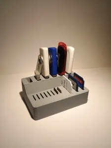 Holder for USB-Stick, MicroSD and SD card