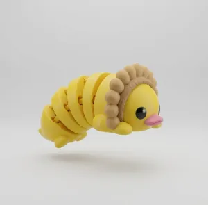 cute duck flexi toy print in place