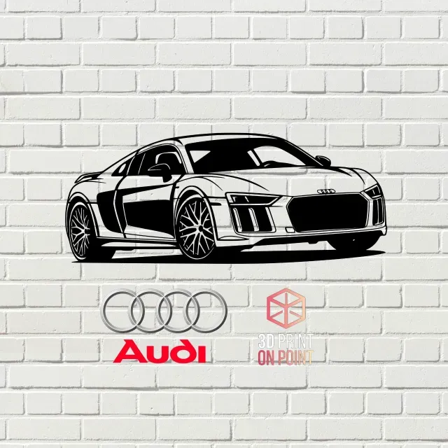 AUDI R8 2017 - 2D WALL ART