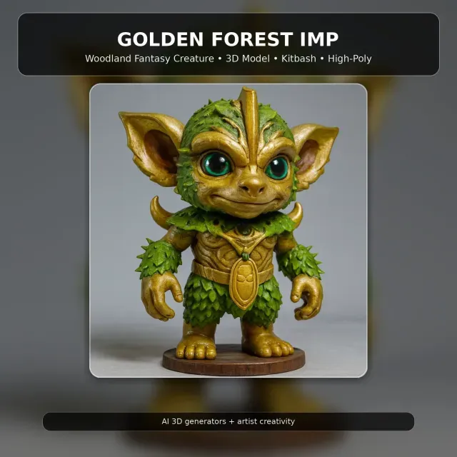Fantasy Toy Character Collection Kitbash High-Poly 3D Model — Фото 5 из 9