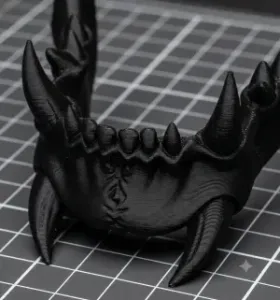 Demonic Horned Skull Mask with Oni Fangs Jaw – Dark Fantasy