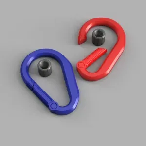 Carabiner with locking nut NO SUPPORTS