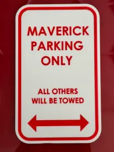 Ford Maverick Parking Sign
