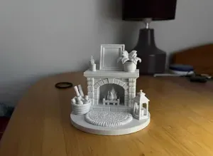 Fireplace Diorama Scale 1:12