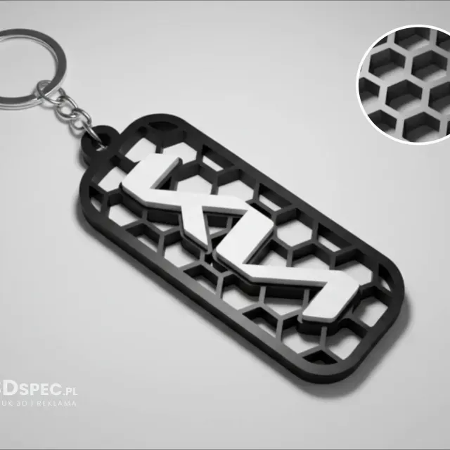 KIA honeycomb logo keychain