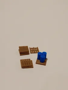 Pallets de Carga Realistas HO 1:87 | Accesorio para Maquetas
