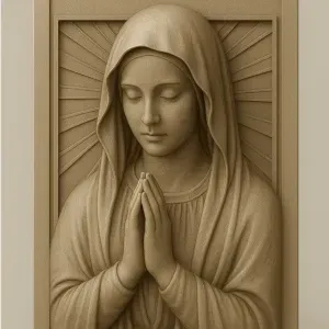 "Faith Card – Mary Praying Edition"
