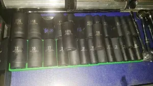 SAE Impact Wrench Socket Trays