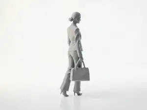 Office Lady Figurine Female Character 3D Printable