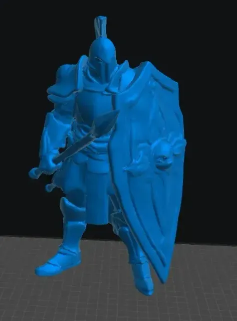 Paladin Miniature STL, 28mm Armored Holy Warrior, RPG Model — Image 5 of 8