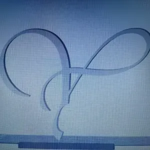 Letra Y fuente Vivaldi en Mayúscula.