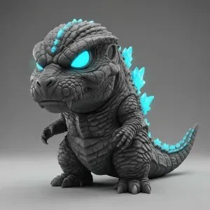 Chibi Frost Kaiju – Crystal Spine Collectible Figurine