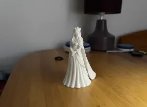 Cute Medieval Princess Queen Decor 3D Model