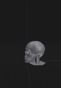 Skull helmet display stand