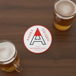 Andes Origen Roja Coaster - Apoyavasos