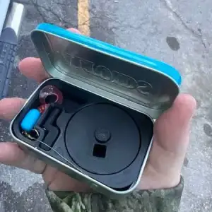 Altoid can fishing reel