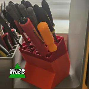 Triangle File/Tool/Paint Brush Holder desktop organization