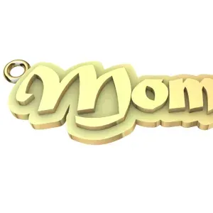 Mommy name pendant
