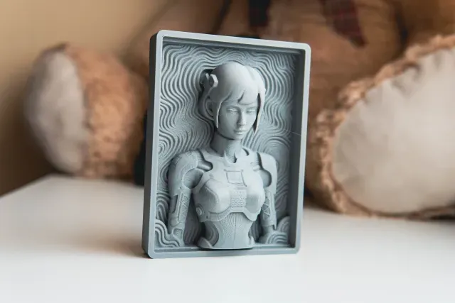 Yiri Cyber Girl - Unified Bas Relief Art — Фото 5 из 8