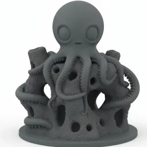 Cute Octopus Reef Cave – Aquarium Decor