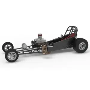 Vintage Front engine dragster Base Version 5 Scale 1:25