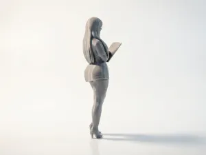Schoolgirl Figure Professional Figurine 3D Printable