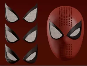 Spider-man PS4 Faceshell + Interchangeable Lenses