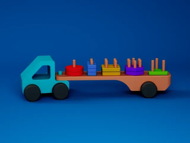 Montessori Shape Sorter Truck | Educational Modular Toy — Фото 2 из 9