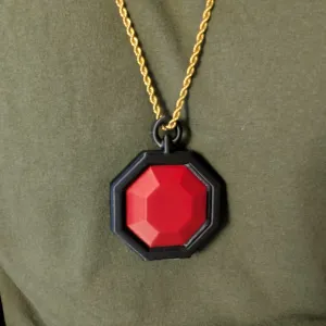 Jeweled Amulet – 3D Printable Keychain / Necklace