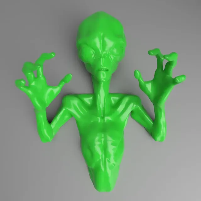 3D ALIEN WALL ART - PERFECT FOR HALLOWEEN! - *SUPPORT FREE* — Фото 3 из 9